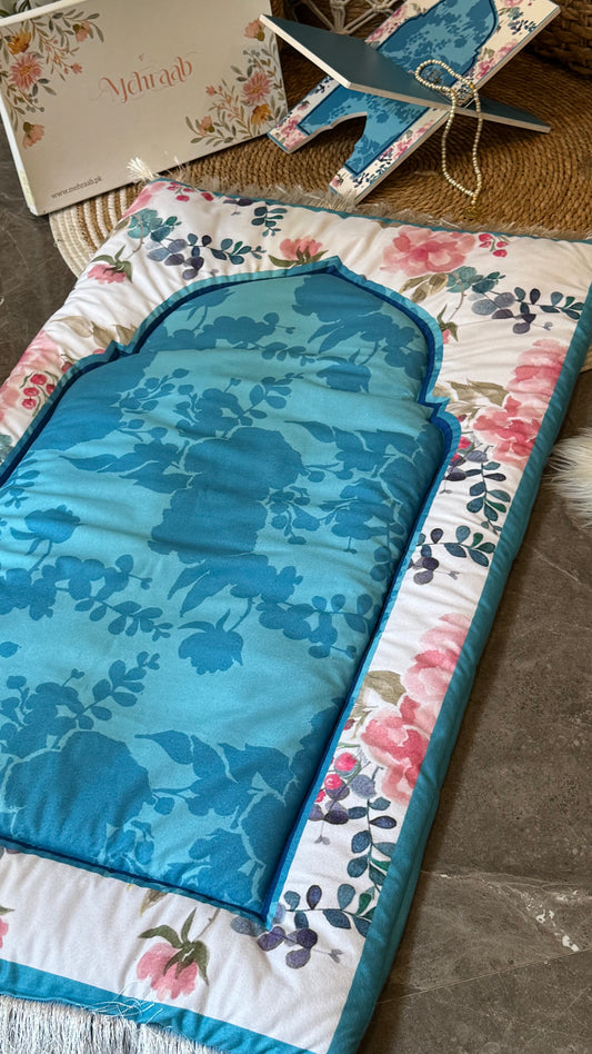 Ad07: Petals of Peace – Premium Floral Prayer Mat