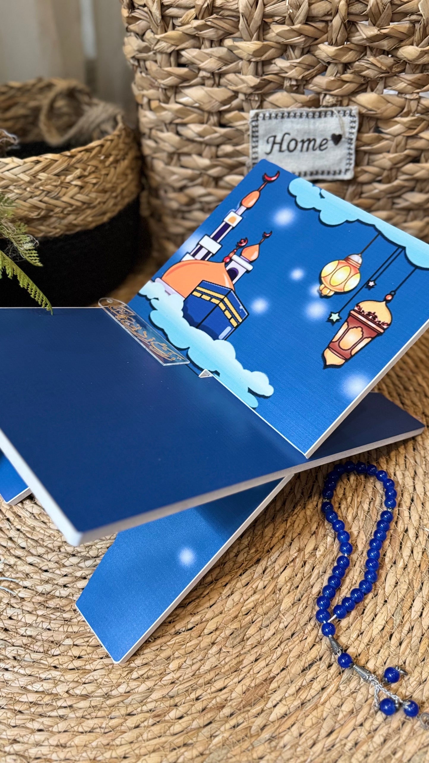 Rk01:heavenly blue mosque kids (Rehal & bookmark)