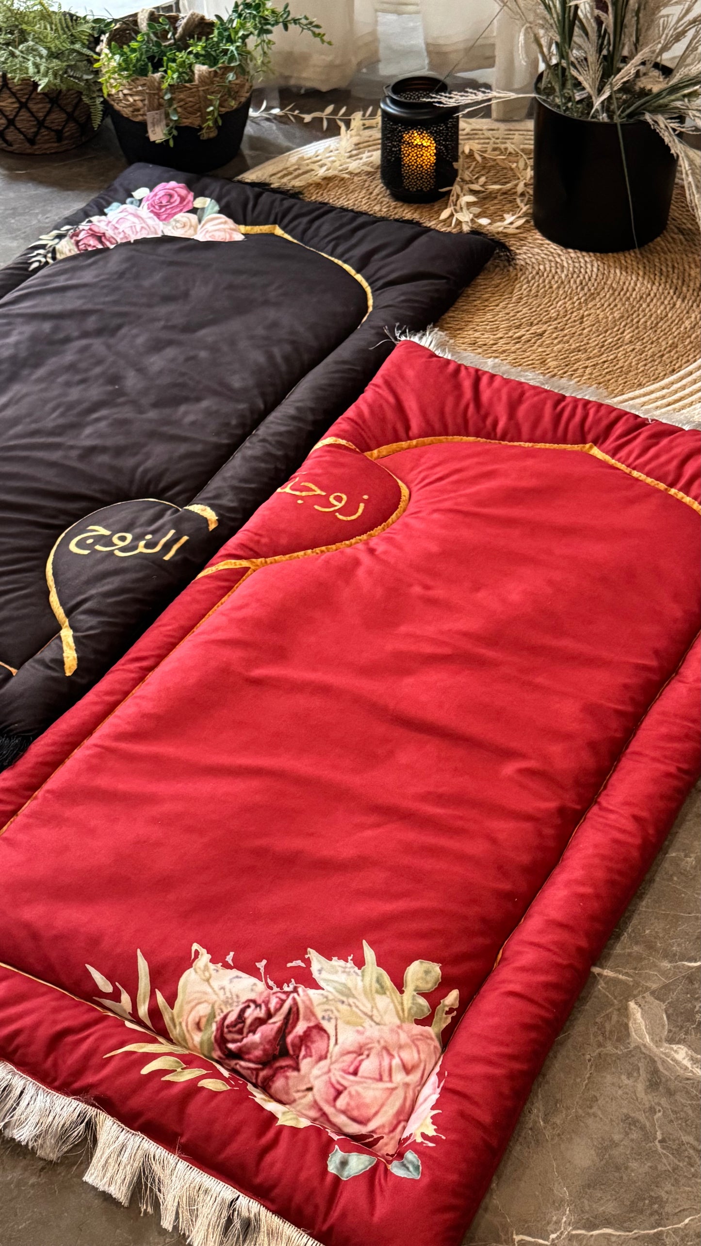 “Forever in Prayer” couple prayer mat.