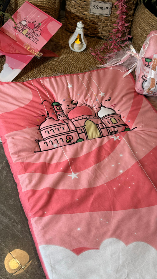K11:Prayer mat for kids in shades of pink