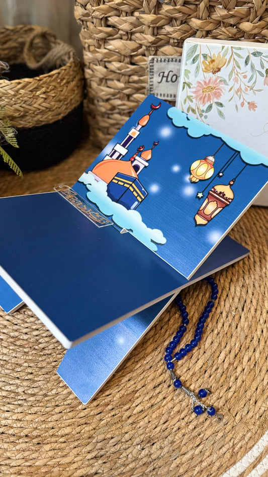 Rk01:heavenly blue mosque kids (Rehal & bookmark)