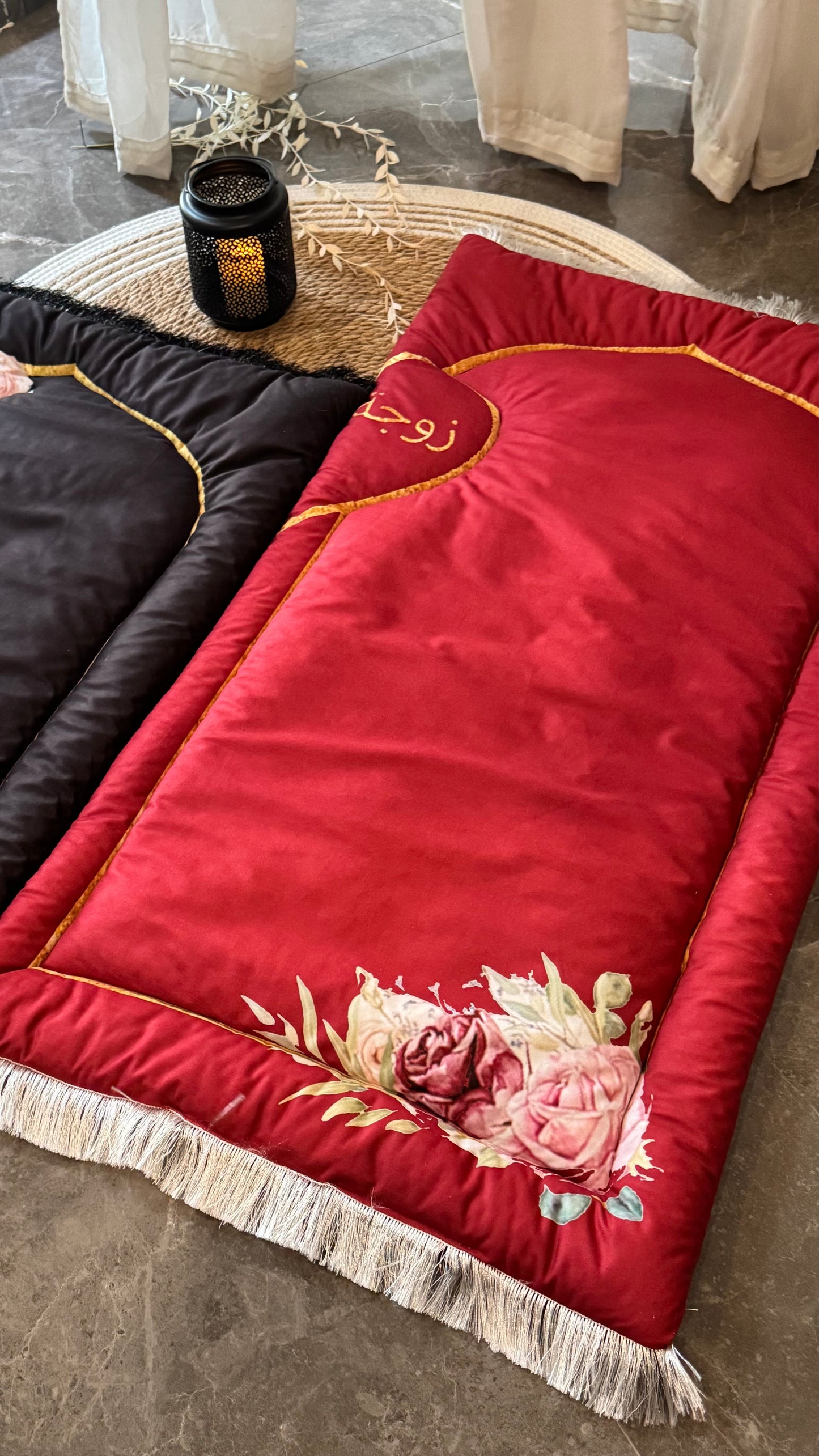 “Forever in Prayer” couple prayer mat.