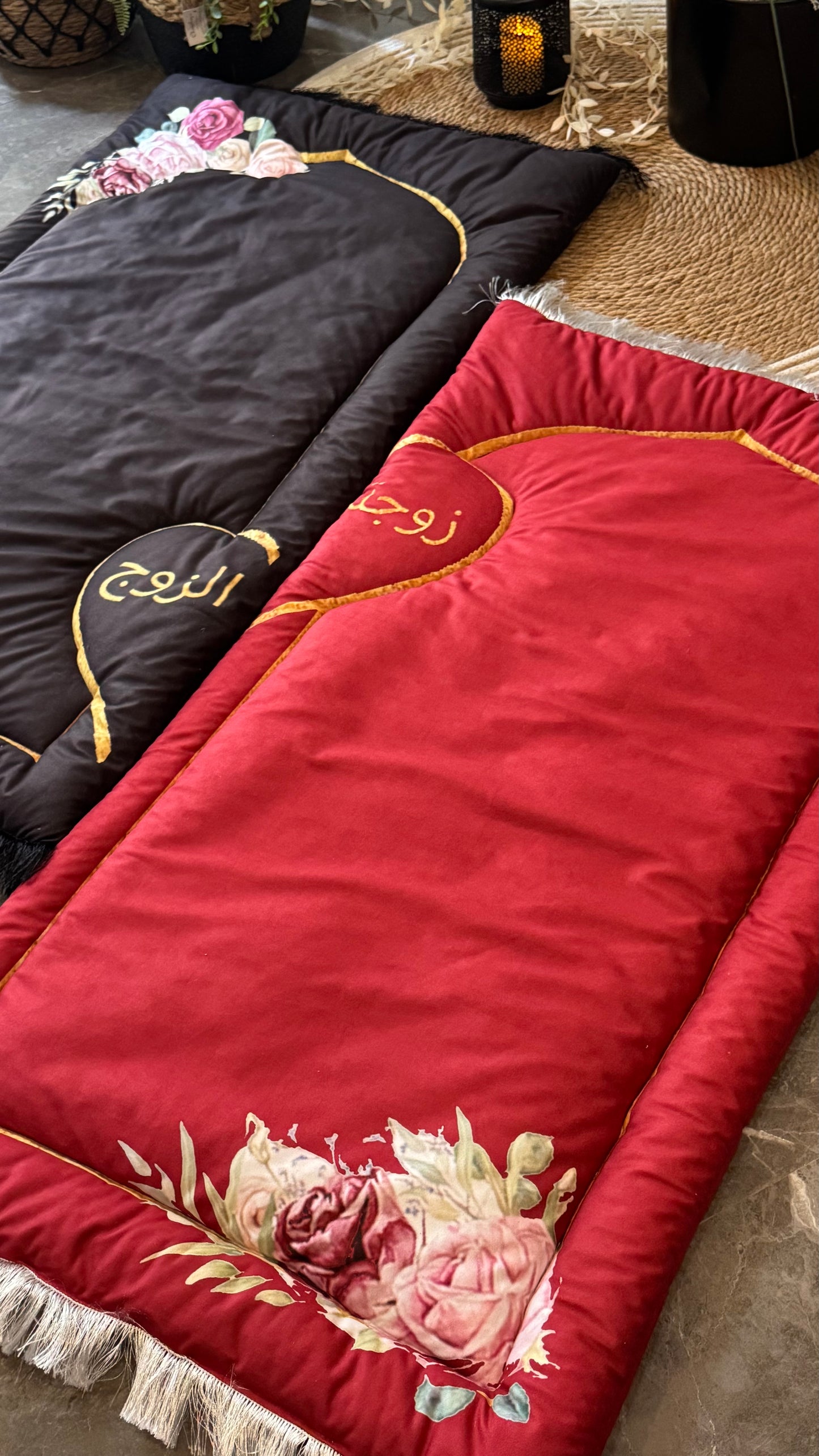 “Forever in Prayer” couple prayer mat.