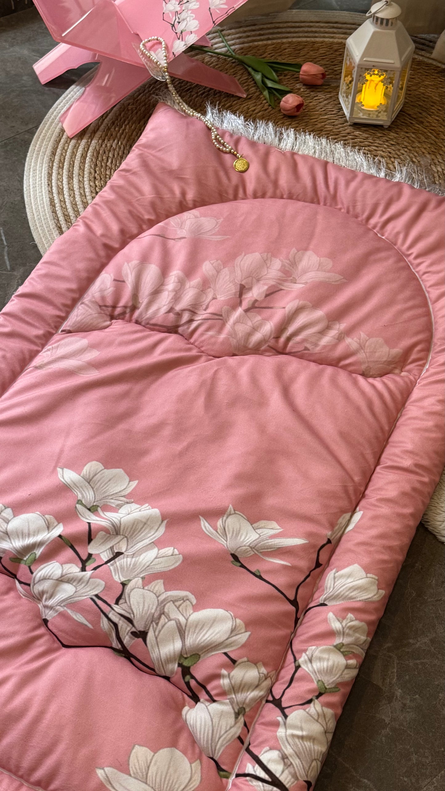 Sakina Blossom blessing bundle (prayer mat,Rehal tasbeeh & bookmark)