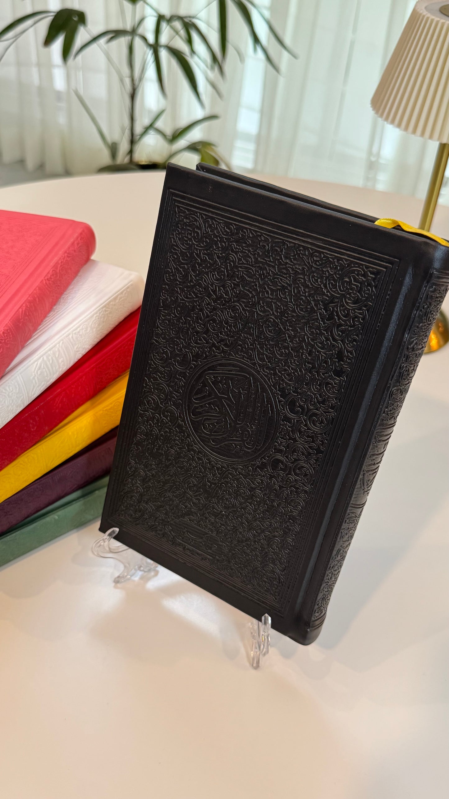 Black color leather rainbow Quran