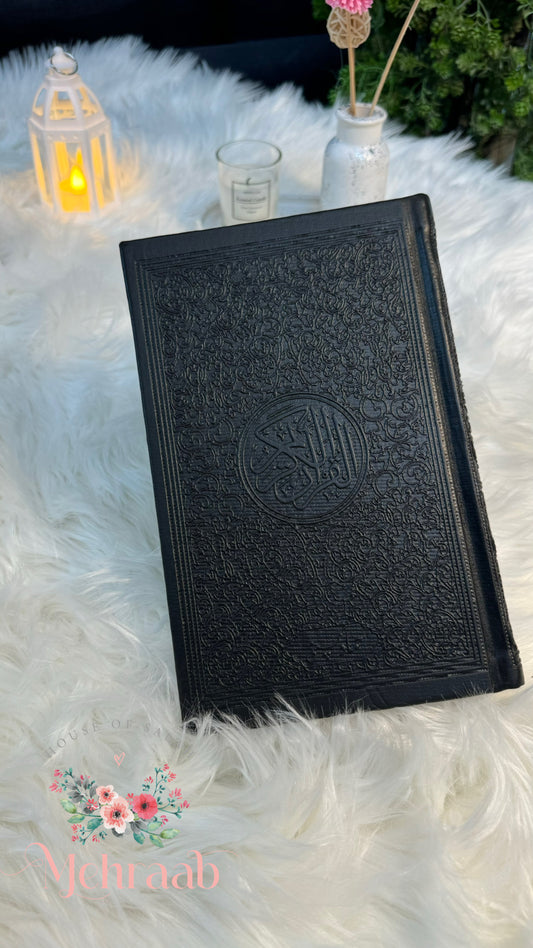 Black color leather rainbow Quran