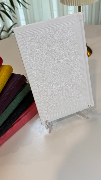 White leather rainbow Quran