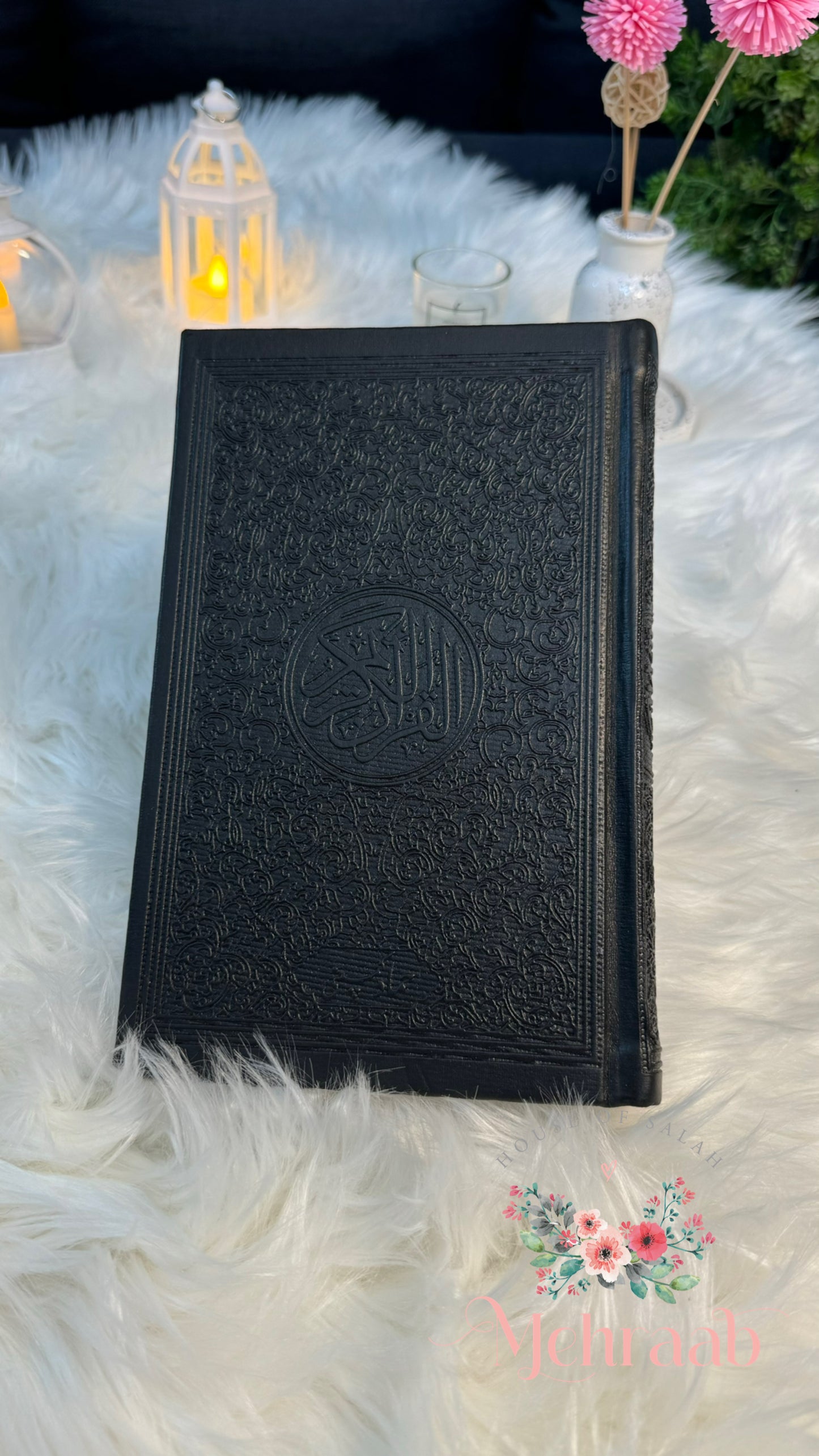 Black color leather rainbow Quran