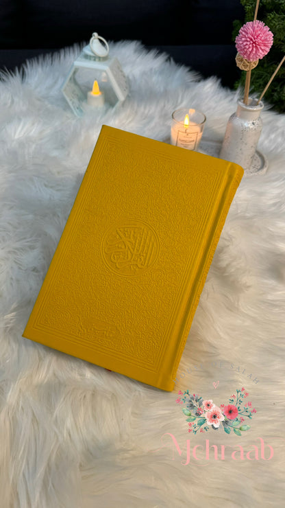 Yellow-leather rainbow Quran