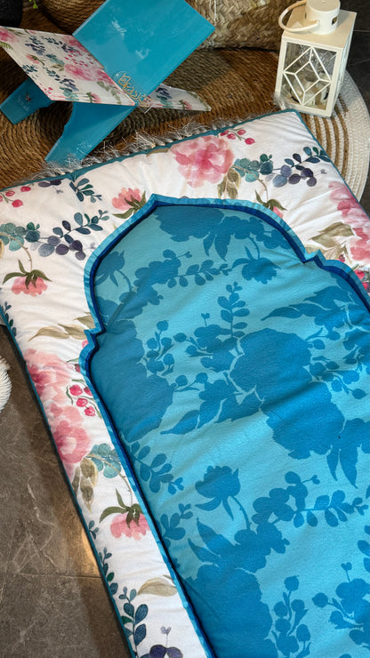 Ad07: Petals of Peace – Premium Floral Prayer Mat