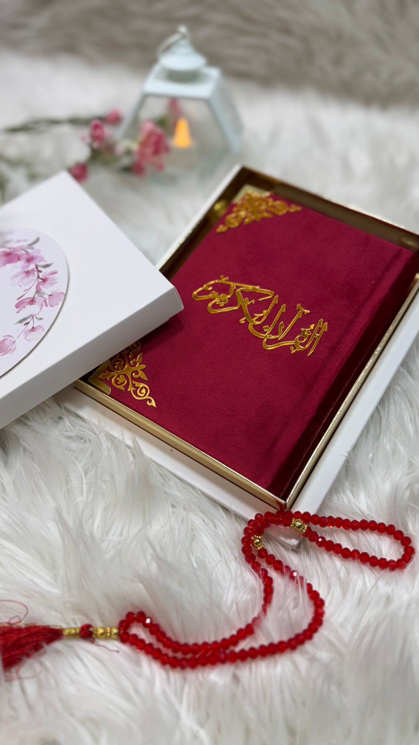 Red velvet Quran pak