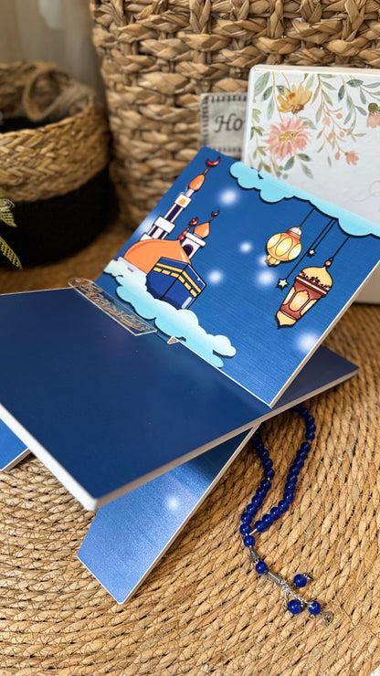 BBk01 (prayer mat, Rehal, bookmark & Tasbeeh)