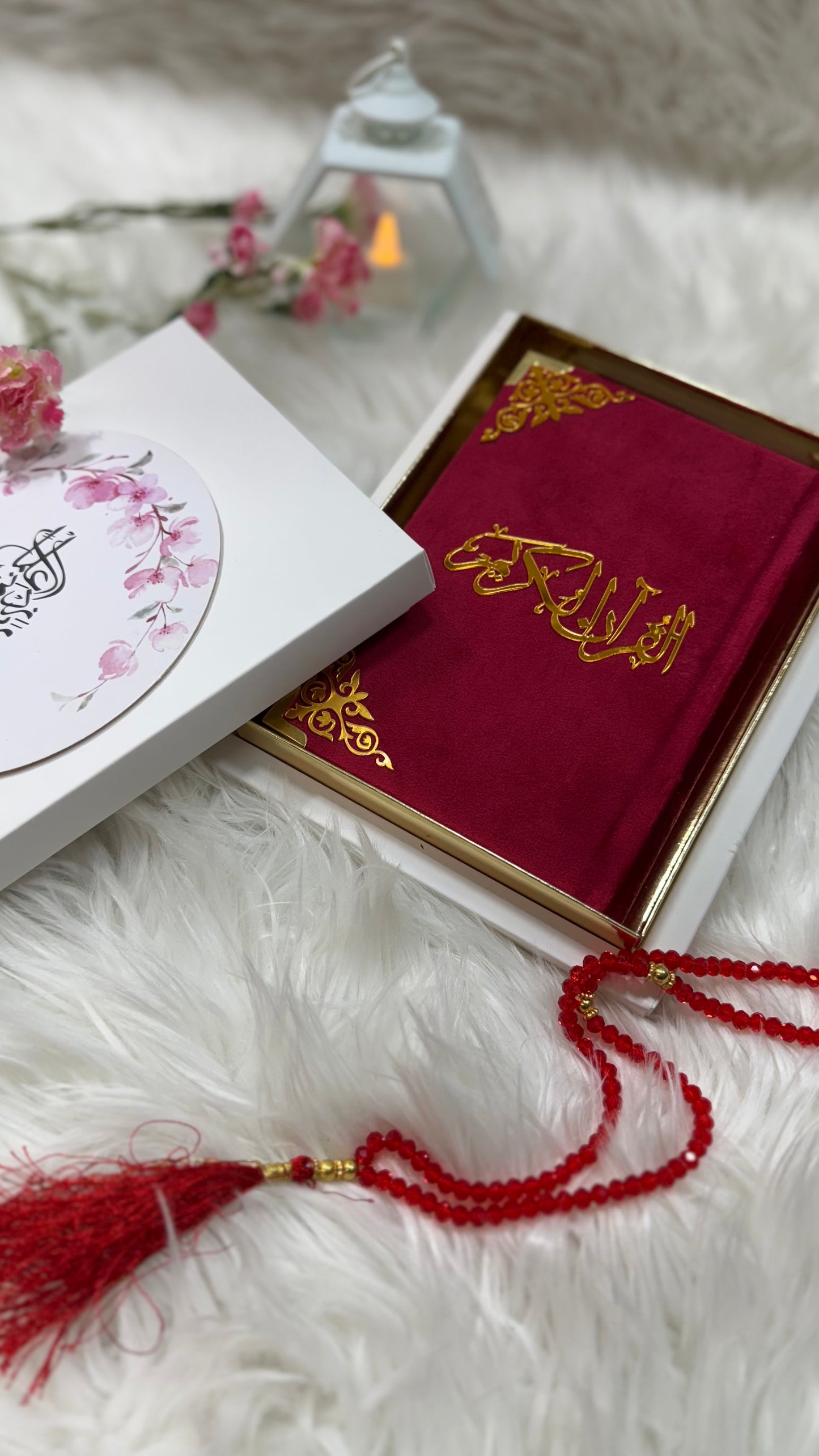 Red velvet Quran pak