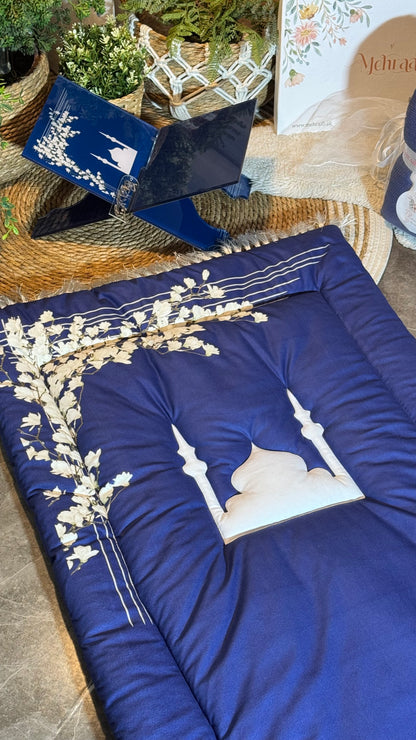 Sapphire Serenity Prayer Mat and tasbeeh