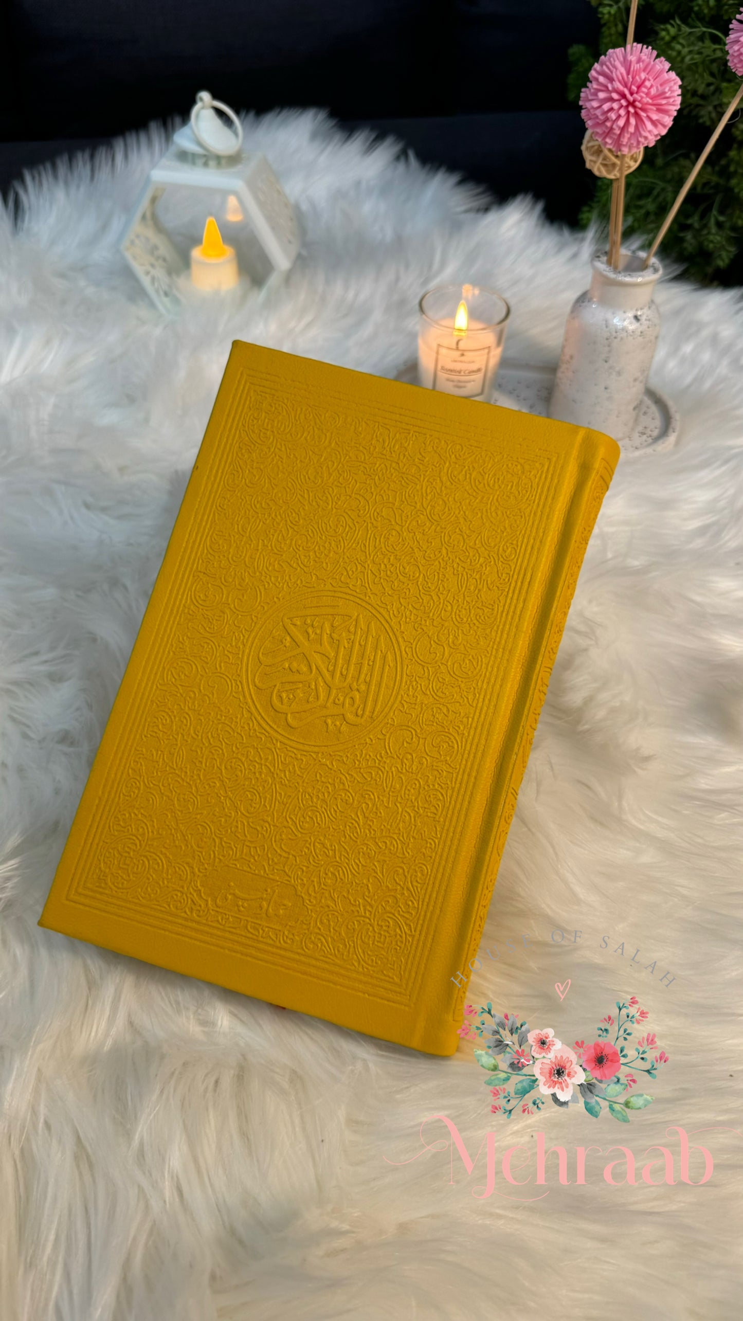 Yellow-leather rainbow Quran