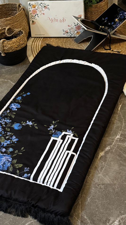 Noir Blue Elegance Adult Prayer Mat