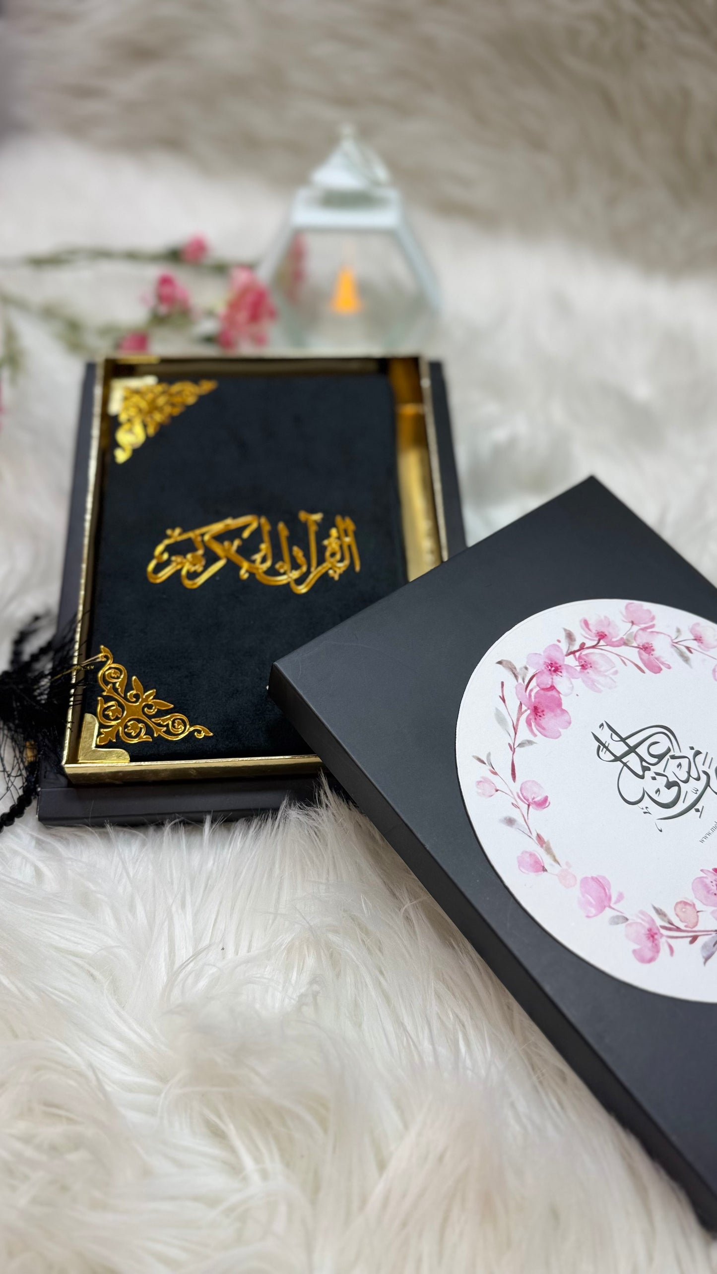 Black velvet Quran pak