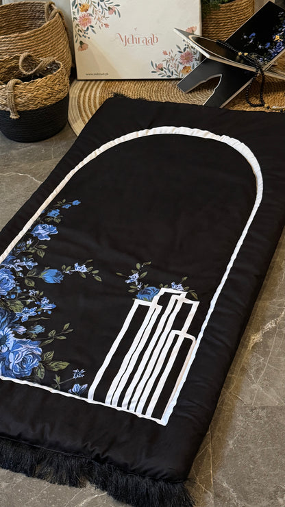 Noir Blue Elegance Adult Prayer Mat