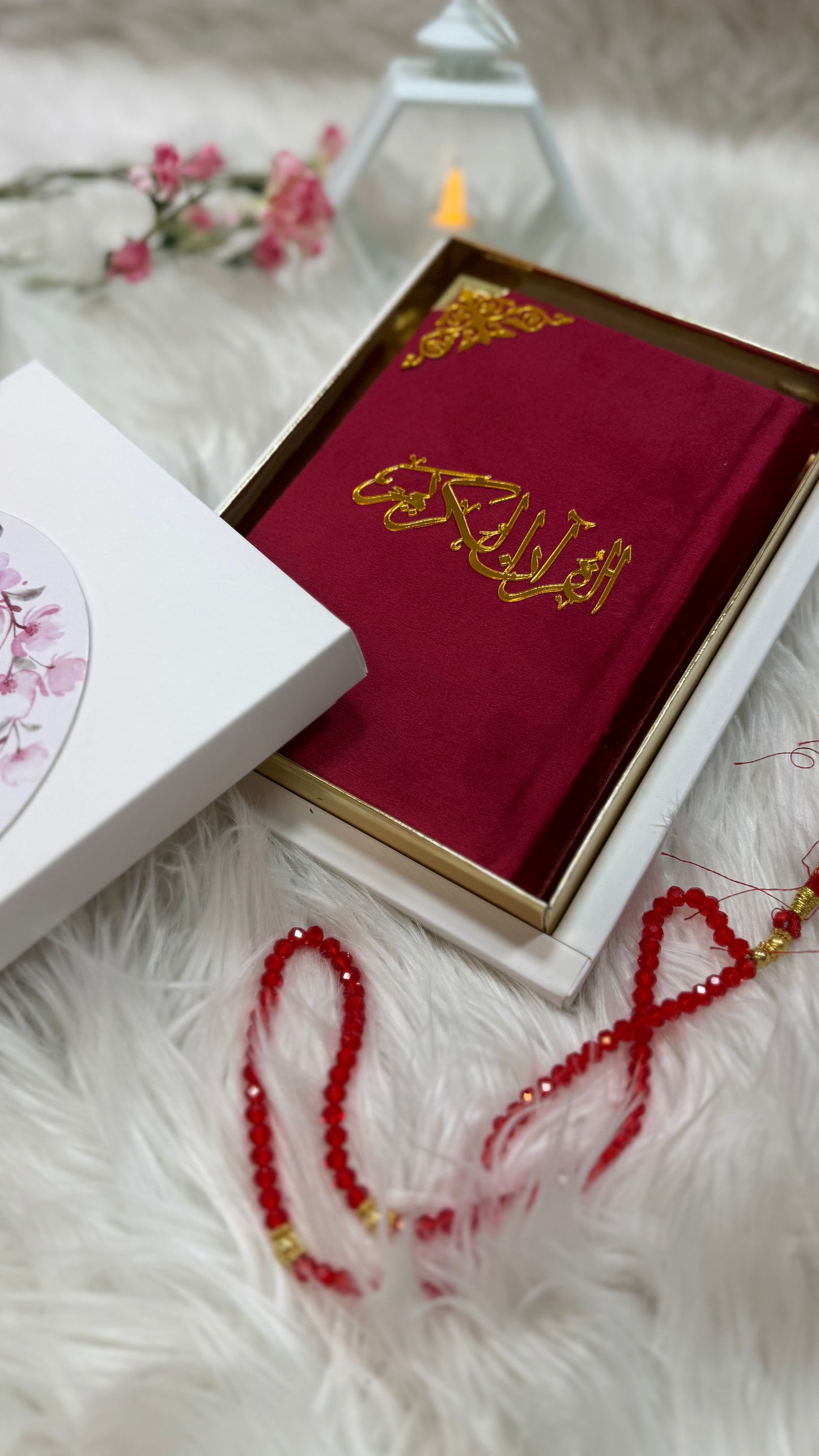 Red velvet Quran pak