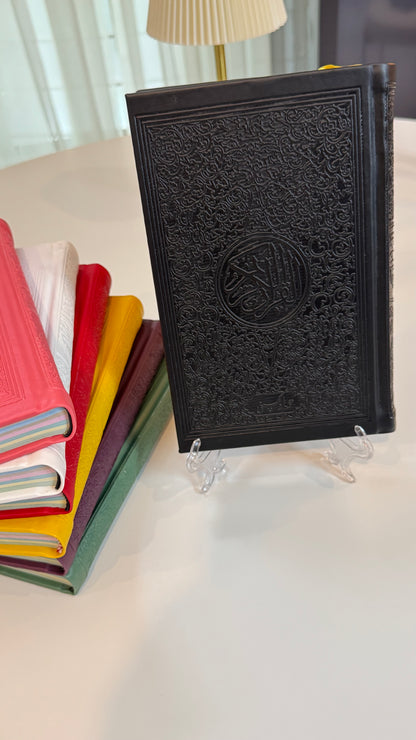 Black color leather rainbow Quran