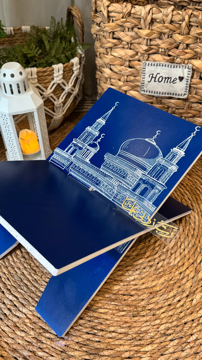 Blue masjid e nabwi Rehal