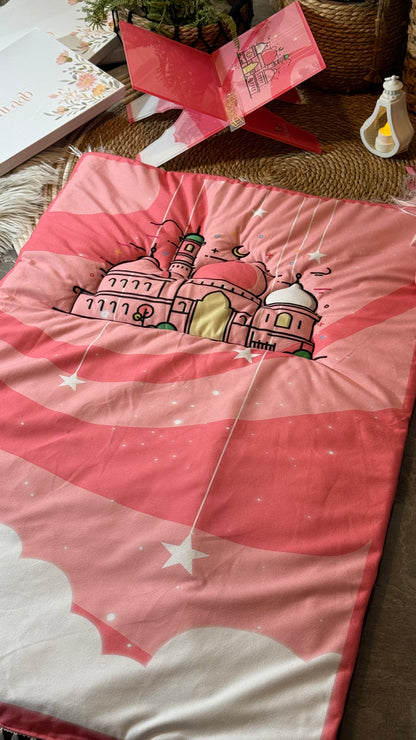 K11:Prayer mat for kids in shades of pink