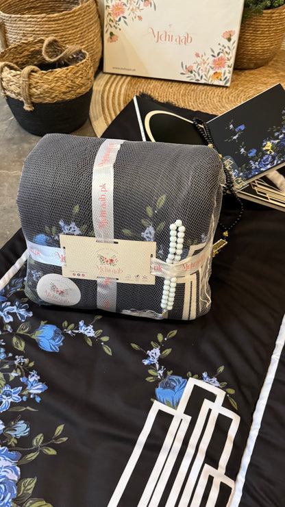 Noir Blue Elegance Adult Prayer Mat