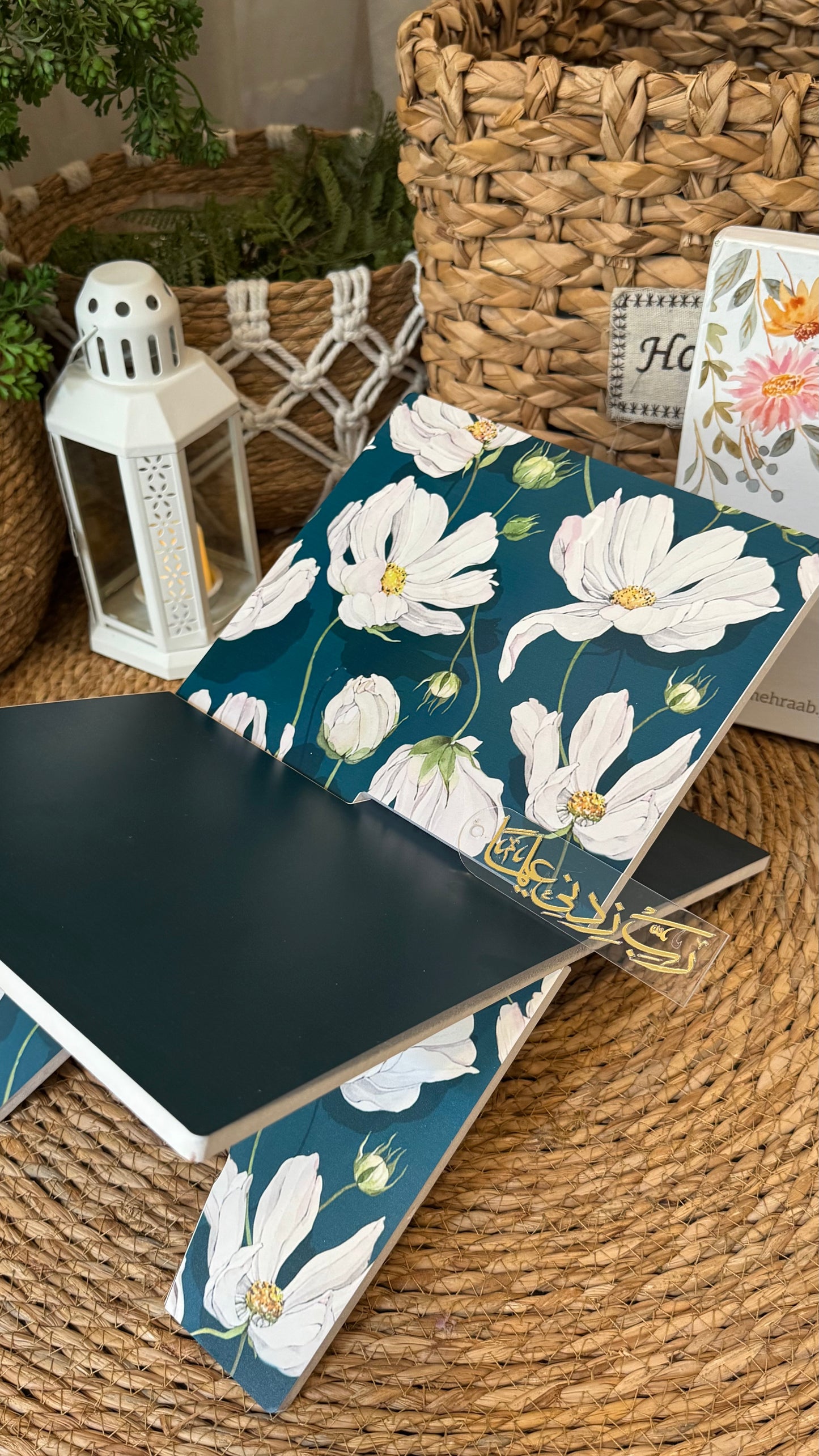 Teal green floral Rehal