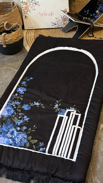 Noir Blue Elegance Adult Prayer Mat