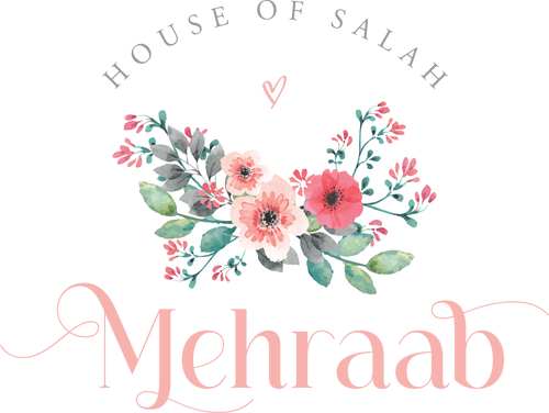mehraab logo - store for islamic products. Buy janamaz, quran set and custom gift sets