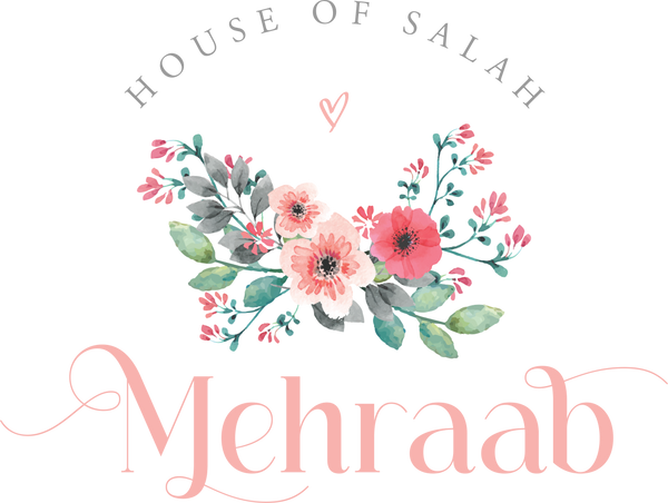 mehraab logo - store for islamic products. Buy janamaz, quran set and custom gift sets